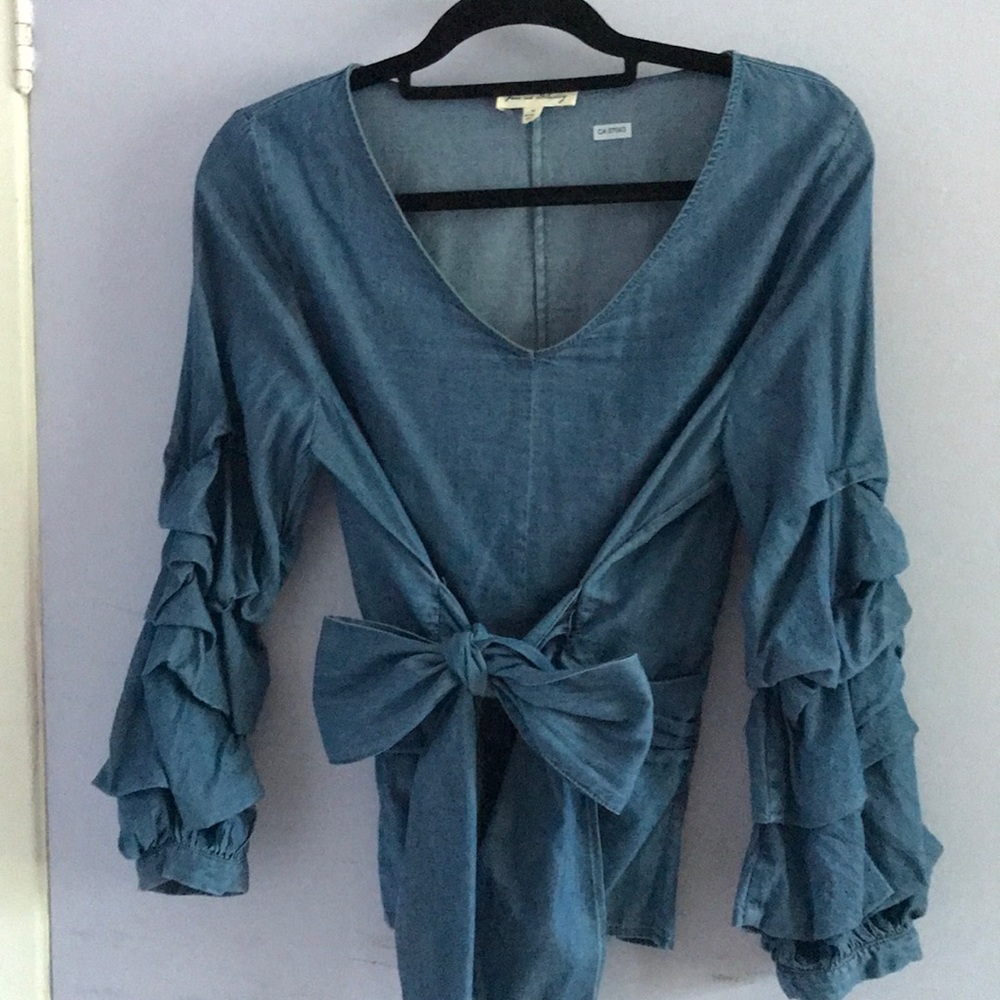 Denim blouse